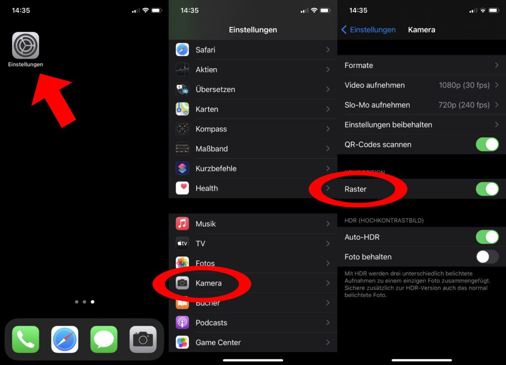 Se stai cercando una composizione fotografica migliore, puoi utilizzare la griglia che puoi attivare nelle impostazioni iOS per l'app della fotocamera dell'iPhone di Apple.