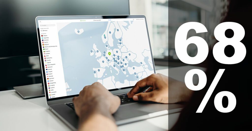 According to the AV test, NordVPN is the fastest VPN provider. But not only that: with "Dark Web Monitoring" there is now a new security feature. In addition to the Christmas offer 2020, you will also get a full 68% discount on the 2-year package.