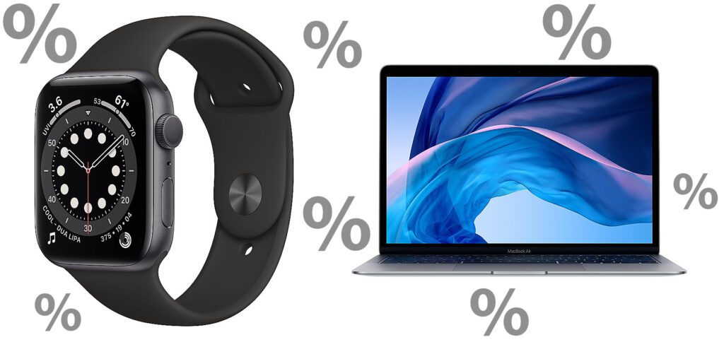 Die Apple Watch Series 6, das iPhone 12 und das MacBook Air könnt ihr bis zum 27.01.2021 günstiger kaufen. Hier findet ihr den Link zu den Cyberport Cyberdeals.