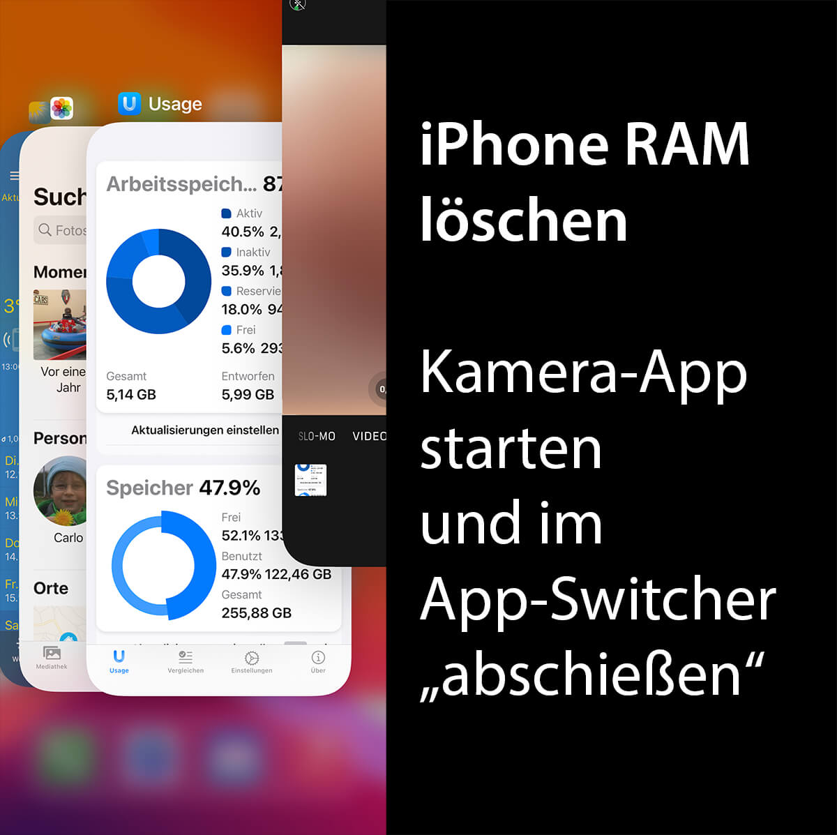 Tipp Arbeitsspeicher Von Iphone Und Ipad In 5 Sekunden Loschen Tipp Arbeitsspeicher Von Iphone Und Ipad In 5 Sekunden Loschen