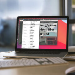 Schriftgröße in der Schriftvorschau von Photoshop anpassen