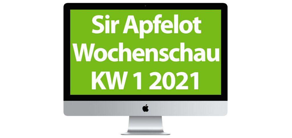 In the Sir Apfelot Wochenschau of calendar week 1 in 2021 you will find the following topics: e-mobility, new WhatsApp terms and conditions, study on video games with violent content, digital education, Apple's AR glasses, M1 MacBooks with 14 and 16 inches, Nintendo amusement park and more.