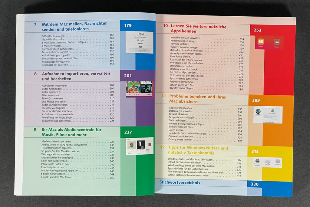 The table of contents is nicely arranged and contains all topics that are interesting for beginners.