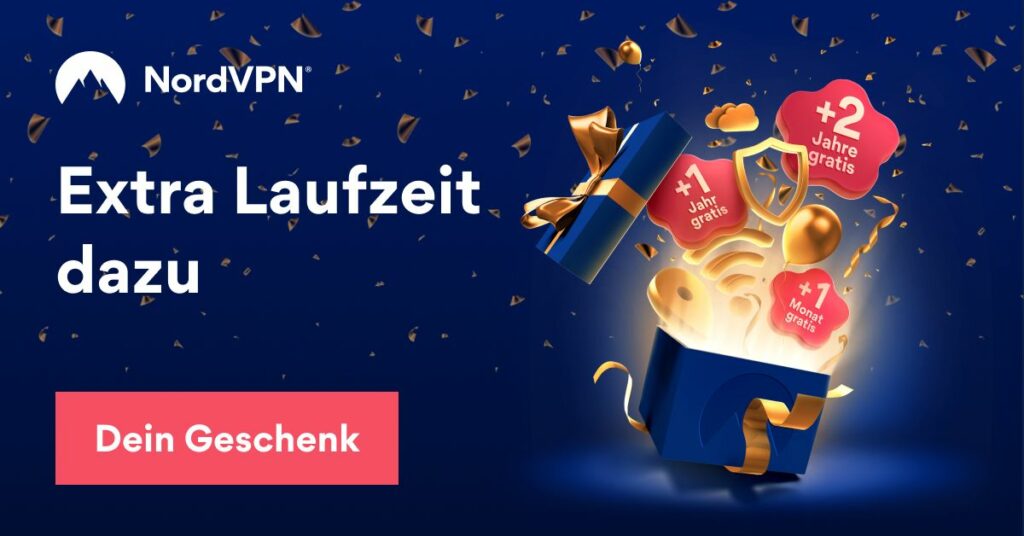 Der NordVPN-Geburtstag in 2021 bringt euch 68% Rabatt (2-Jahre-Abo) und bis zu 2 Jahre Extra-Laufzeit. Jetzt günstigen VPN-Dienst buchen und viele Vorteile genießen ;)