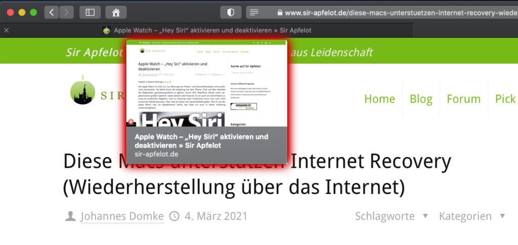 Terminal Nervt euch die Webseiten-Vorschau?