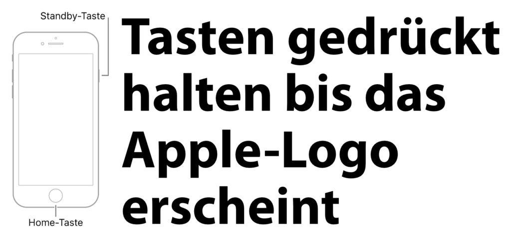 Apple iPhone 6s (Plus) Hard Reset und iPhone 6 (Plus) neustarten: Mit der Standby-Taste und dem Home Button könnt ihr am Apple-Smartphone einen Neustart erzwingen.