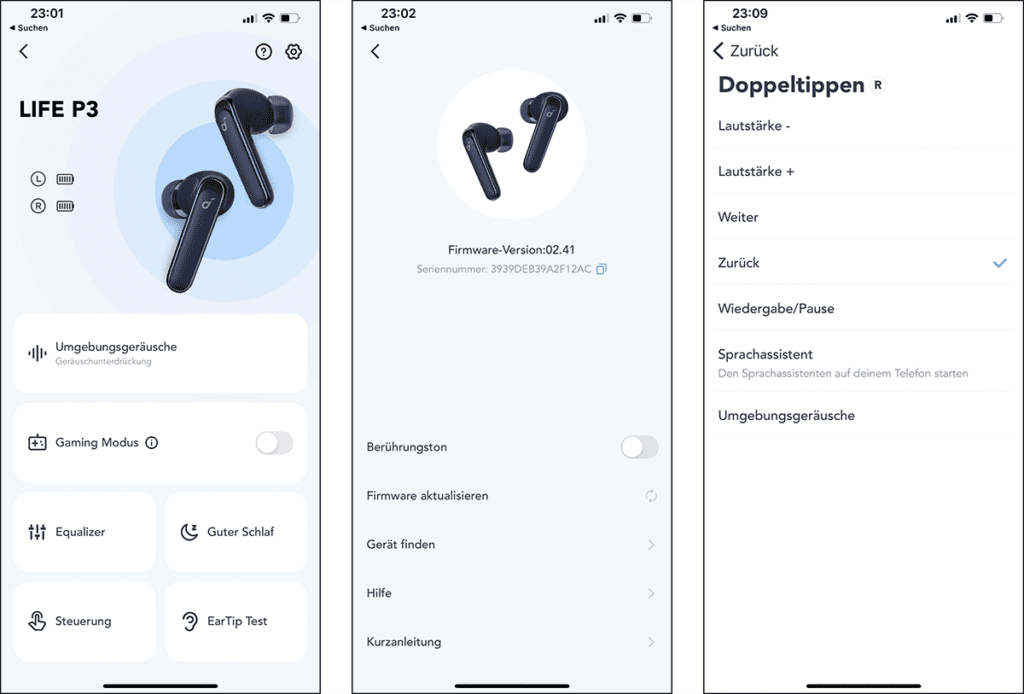The Soundcore app can not only be used to update the firmware. You can also reprogram the operation and set a lot more.