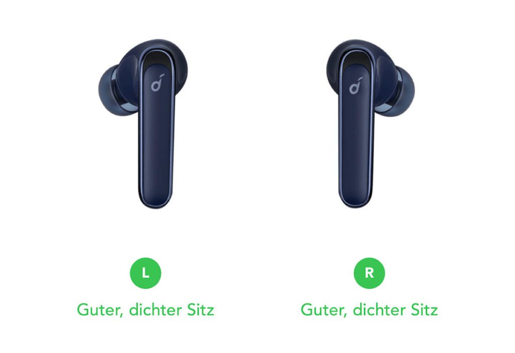 The app can also be used to check whether the earplugs are properly seated. I only find that the volume used for testing is a bit too high. I was about to take the earplugs out of my ear.