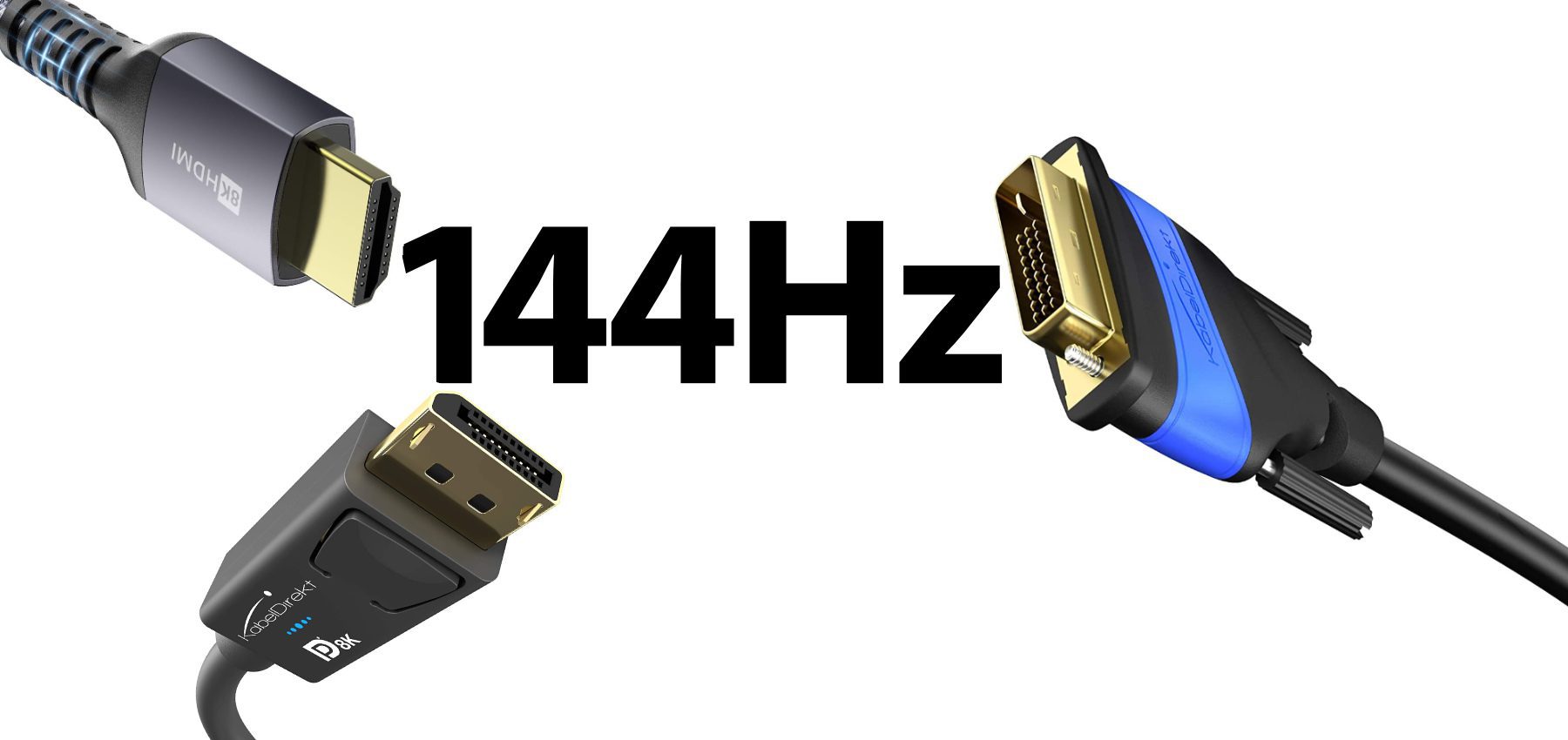 patinar Simposio Puntualidad Which cable do you need for a 144Hz monitor? “Sir Apfelot