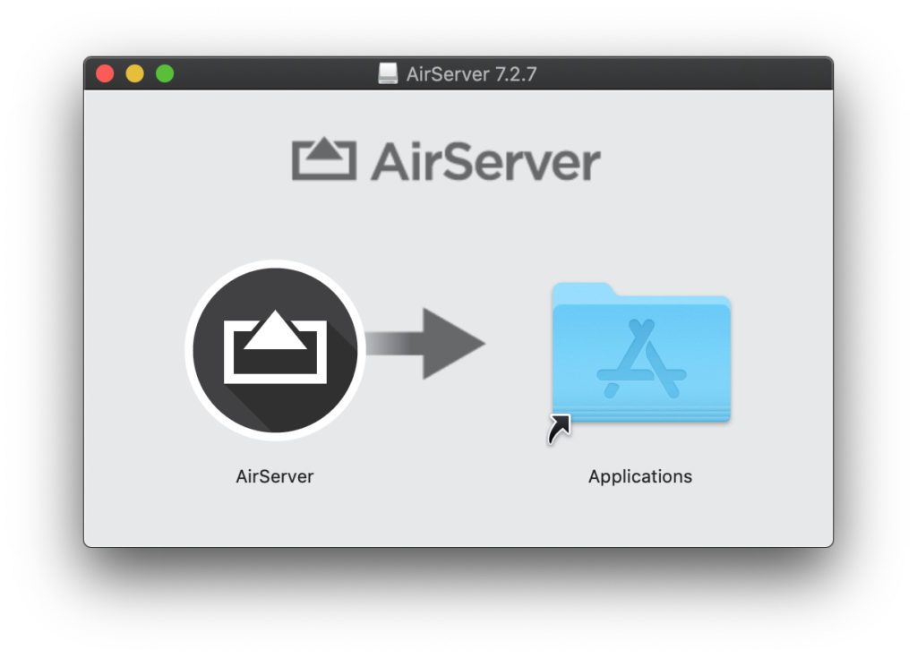 Die AirServer App für macOS ist schnell installiert: Nach dem Download einfach das App-Symbol in den Programme-Ordner ziehen.