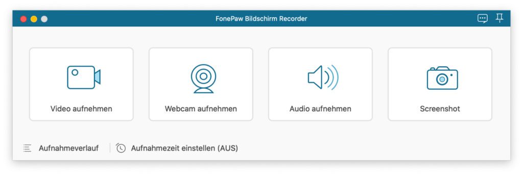Mit dem FonePaw Bildschirm Recorder könnt ihr am Apple Mac und Windows-PC den Bildschirm aufnehmen, Videos mit der Webcam kreieren sowie Audio-Mitschnitte realisieren.