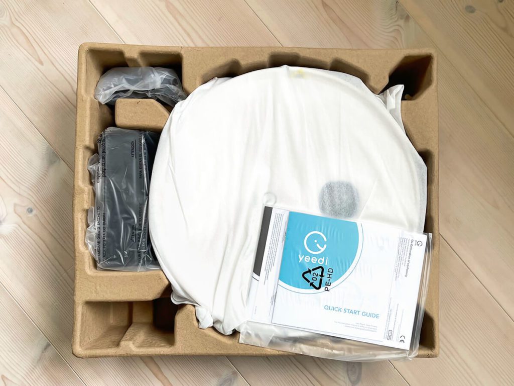 Yeedi Vac Max vacuum cleaner scope of delivery