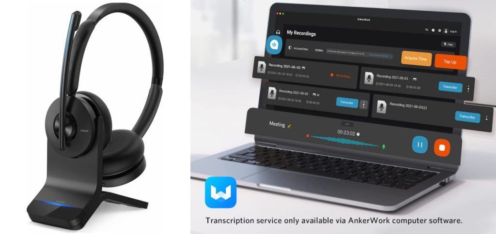 The Bluetooth headsets PowerConf H500 and PowerConf H700 from Anker offer a 2-in-1 solution for meetings and hands-free calls. In addition, the AnkerWork app for the computer offers recording and transcription options. However, there are a few things to consider here, as we will explain in this article.