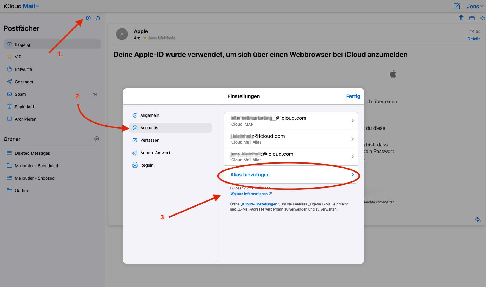 E mail icloud. E mail icloud