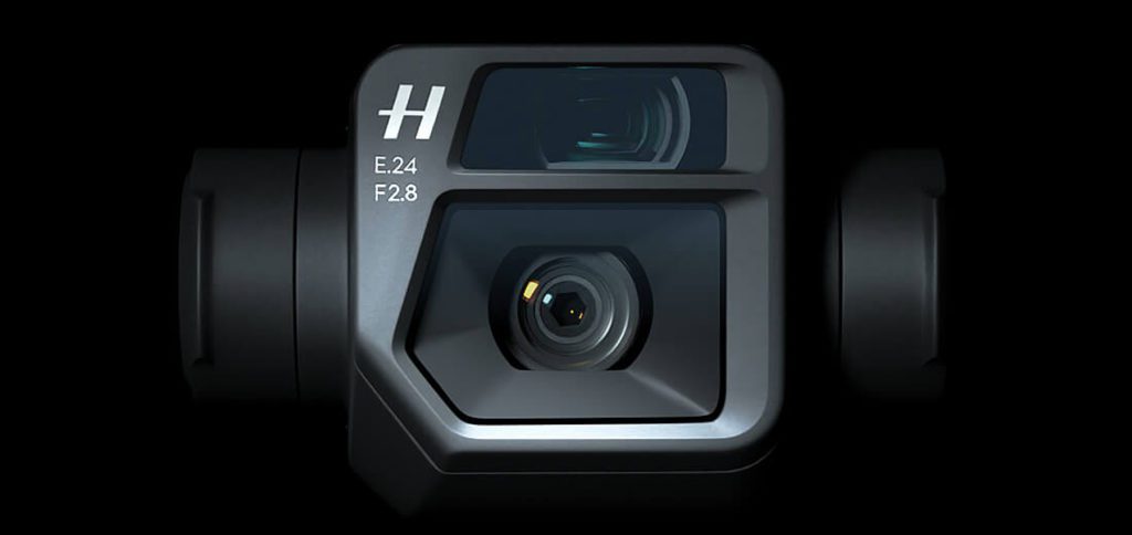 Die DJI Mavic 3 (Cine) verfügt über eine Telekamera (oben) mit 28-fachem dynamischem Zoom sowie Full HD und 4K-Auflösung. Die Hasselblad-Kamera (unten) bietet bis zu 5,1K-Auflösung sowie Zeitlupen-Videos mit bis zu 200 fps. 