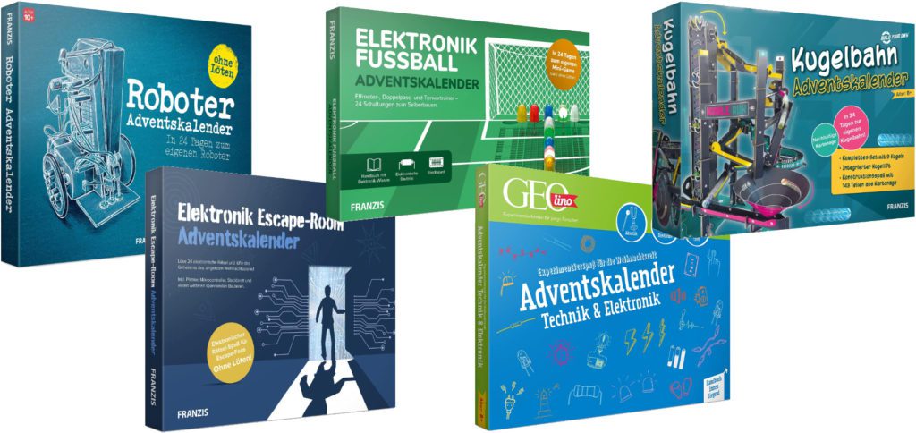 Below you will find five advent calendars for 2021 from the fields of robotics, electronics and mechanics. There is a lot for children from 8 to 14 and adults can also take a trip to physics with these sets.
