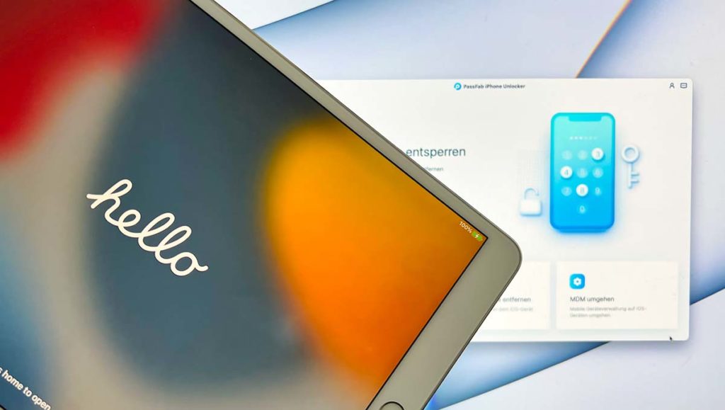 Bei mir sah es so aus, nachdem die Apple-ID mit PassFab iPhone Unlocker vom iPad entfernt wurde.