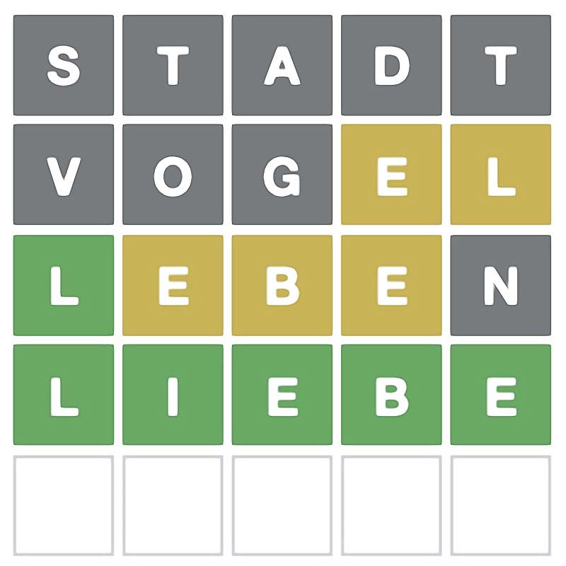 Wordle auf Deutsch und Englisch – mein Pick der KW47