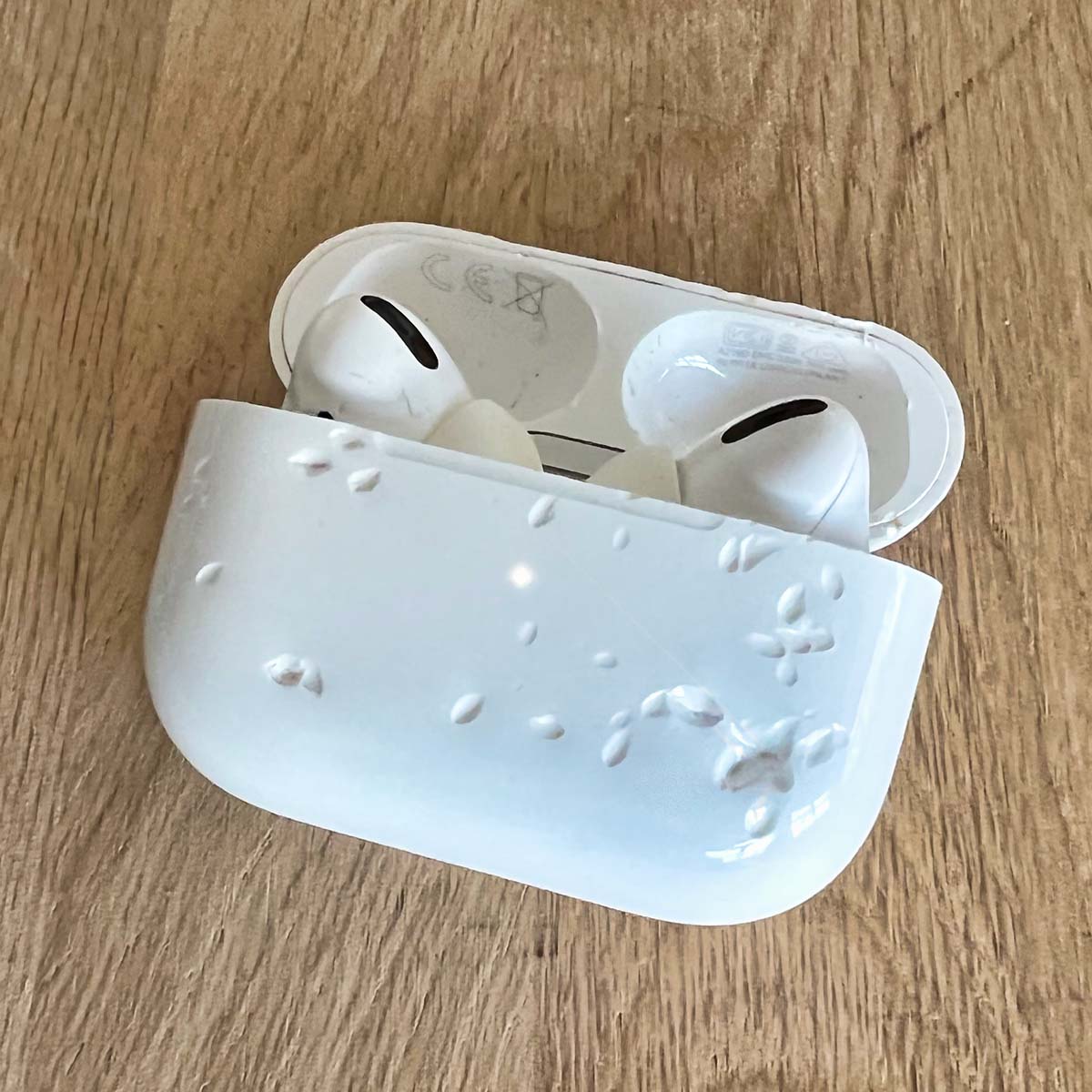 Potential Brick pavement AirPods Pro charging case bitten - what can you do?