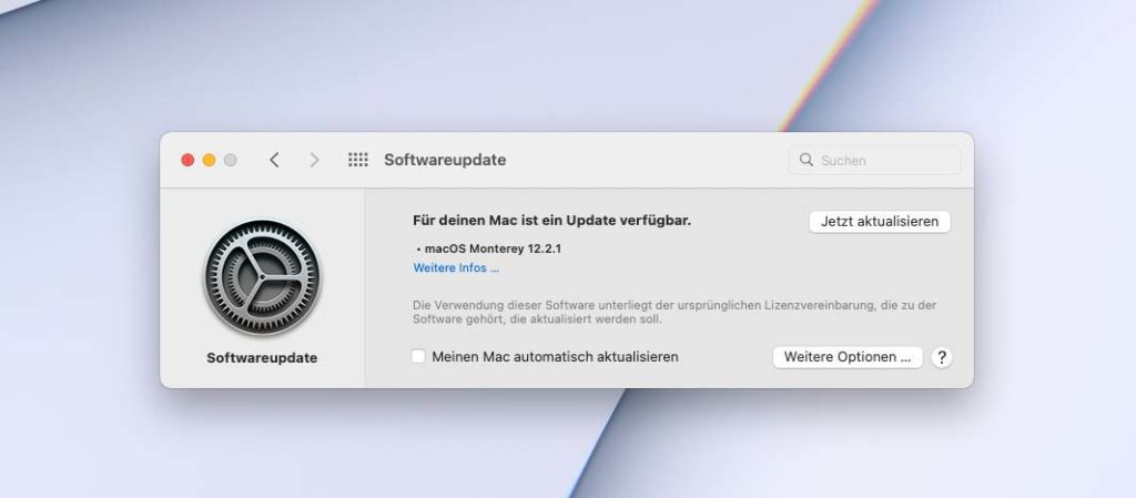Mit macOS 12.2.1 gibt Apple eine eiliges Update aus, welches eine Sicherheitslücke in der Browser-Engine WebKit schließt.