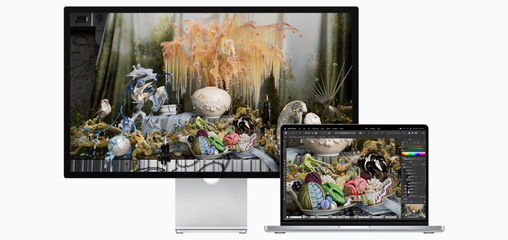 The Apple Studio Display is compatible with the Mac Studio and various Mac, iMac and MacBook models. The 27-inch screen also has its own audio system and a FaceTime camera. You can find more dates, the price and more in this post.