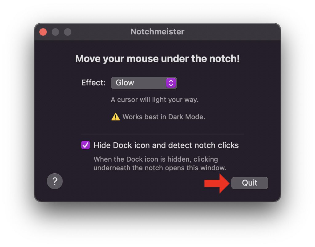 Habt ihr den richtigen Effekt gefunden, aber spinnt die Anzeige an der Notch herum, dann beendet die Software einmal und startet sie dann neu. Anschließend sollte alles normal funktionieren.