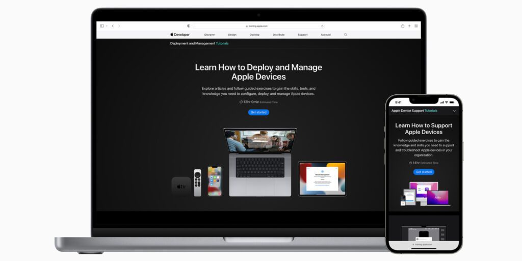 Apple has introduced new online training courses and certifications that enable IT professionals to build and demonstrate their skills and knowledge. Here you will find the most important information on the topic as well as all links.