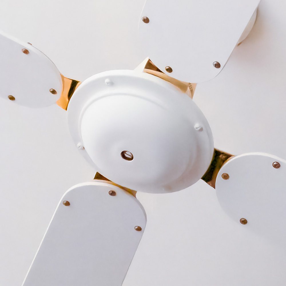 Direction of rotation of the ceiling fan