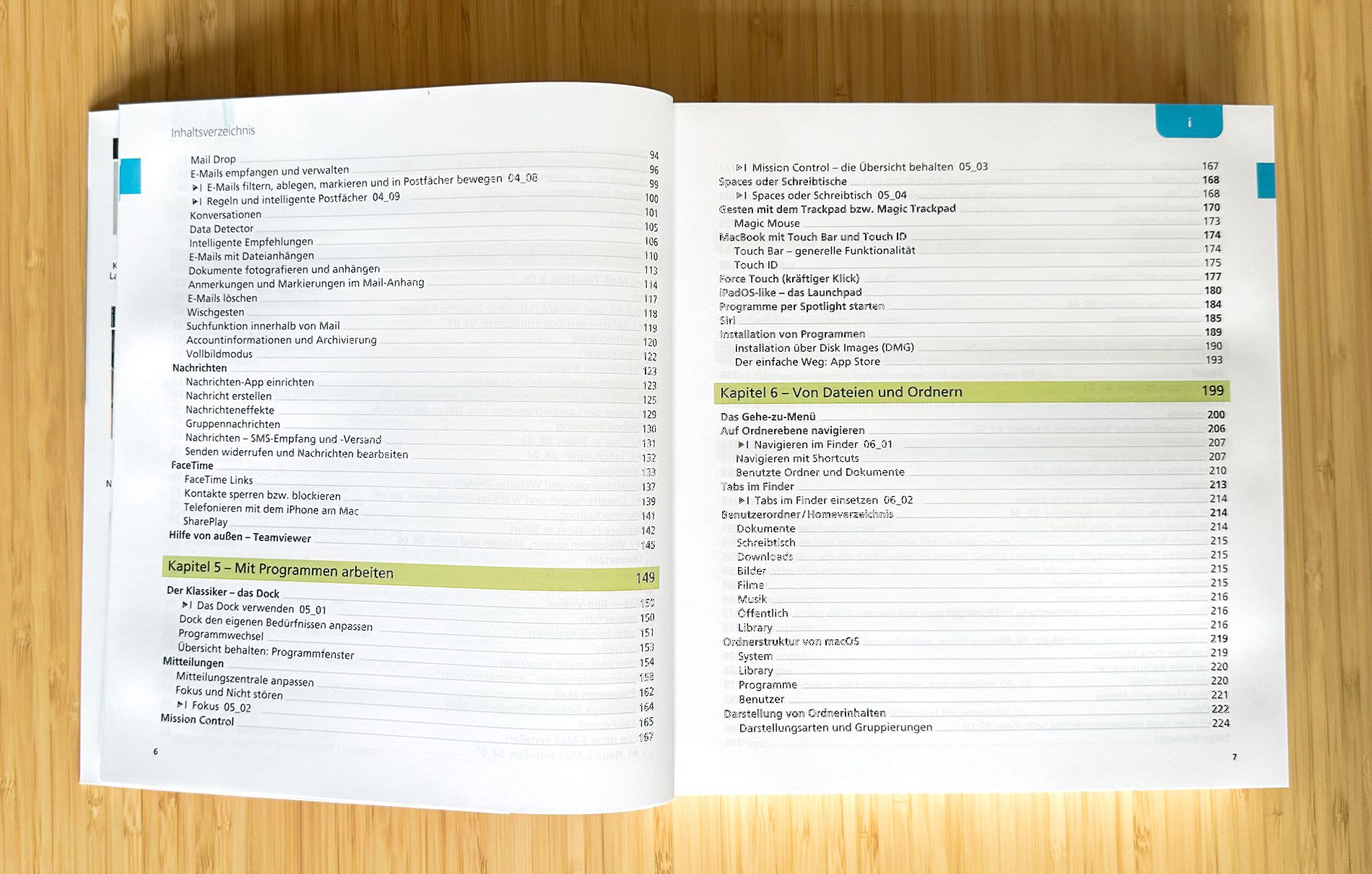 The table of contents covers all areas that are important for novice and advanced Mac users.