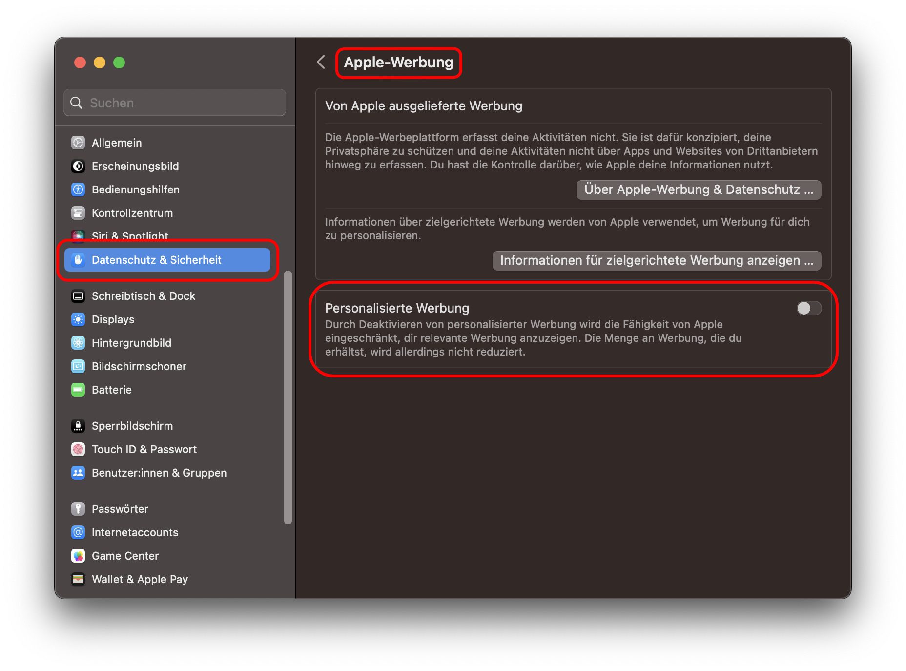 Personalisierte Werbung an AppleGeräten deaktivieren » Sir Apfelot