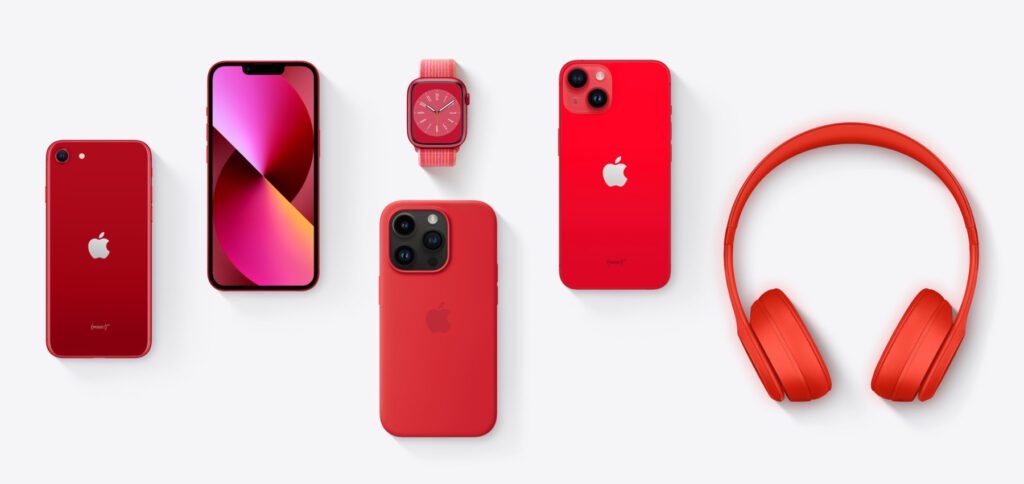 In addition to numbers, amounts and stories, Apple also refers to its own (RED) offers as part of World AIDS Day, with which Product Red and the Global Fund can be supported.