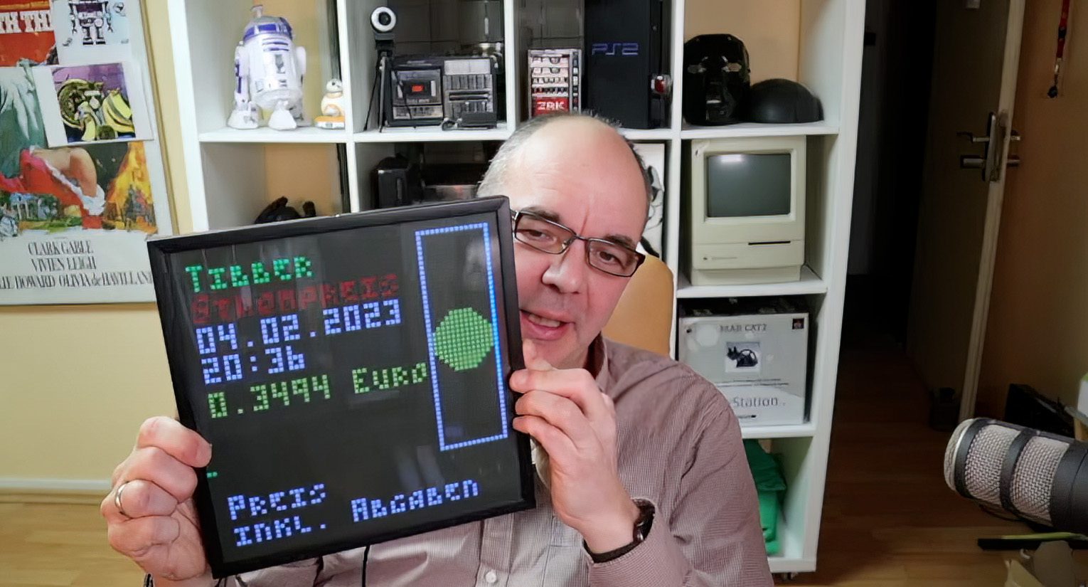 Tibber electricity price display by TechPirat
