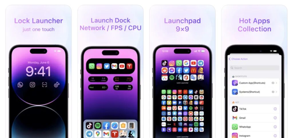 Con la aplicación Lock Launcher, puede vincular fácilmente aplicaciones de iPhone en la pantalla de bloqueo para iniciarlas más rápido. Puede encontrar instrucciones y capturas de pantalla aquí.