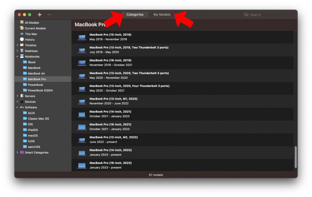 In addition to an overview of all possible and long-forgotten Apple devices and systems, you can also create your own list. This allows you to keep an eye on your devices and their status.