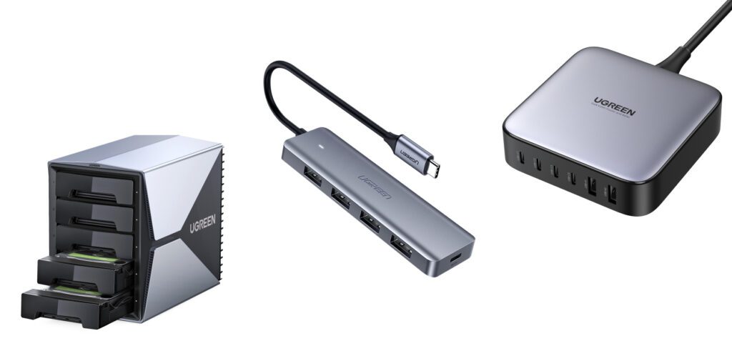 Rabatt-Aktion bei UGREEN: RAID-Gehäuse, USB-C-Hub und GaN-Ladegerät jetzt günstiger kaufen. Ihr bekommt je nach Gerät bis zu 100 Euro Preisnachlass sowie auch Gratis-Zubehör oben drauf. Schaut mal rein!