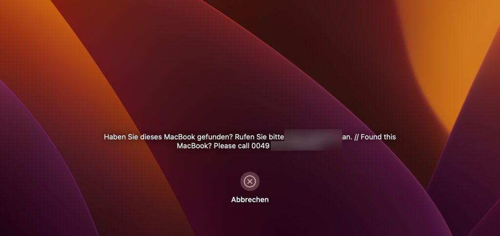 Ein individueller Text auf dem Mac Sperrbildschirm / Anmeldefenster sorgt dafür, dass ihr wichtige Informationen auch für Leute ohne Zugriff auf den Account zugänglich machen könnt.