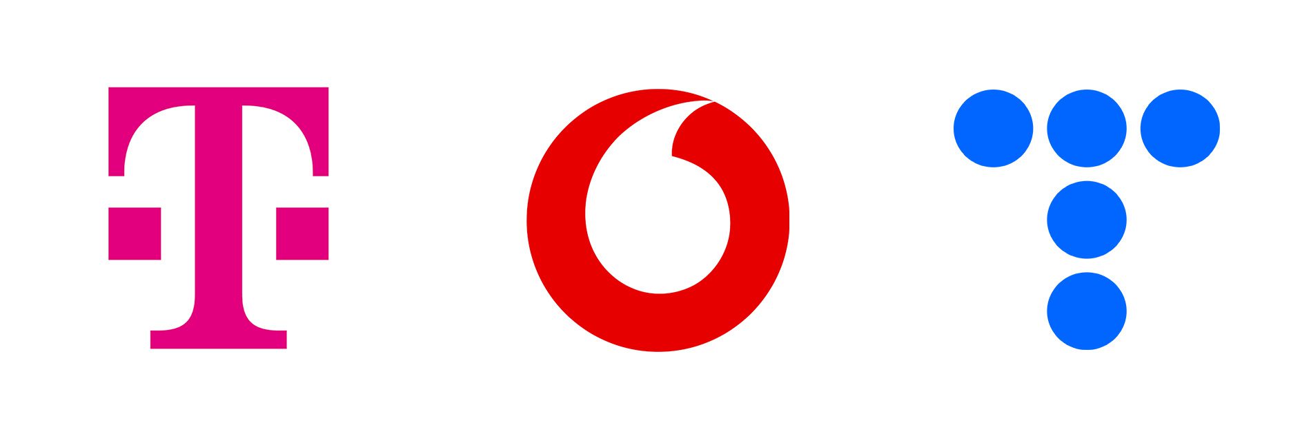 Die drei größten Mobilfunkanbieter in Deutschland sind Telekom, Vodafone und Telefónica.