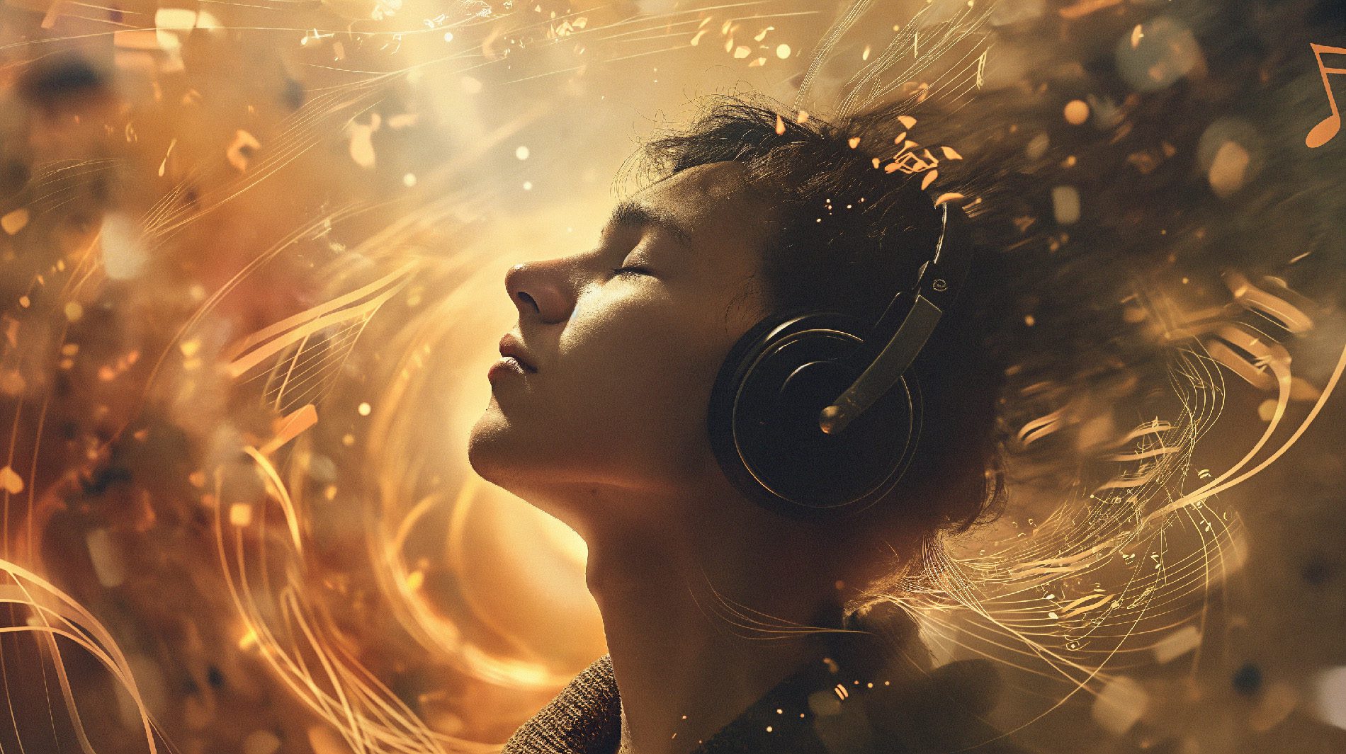 Augen zu und Kopfhörer auf – auch so kann man Immersion genießen.