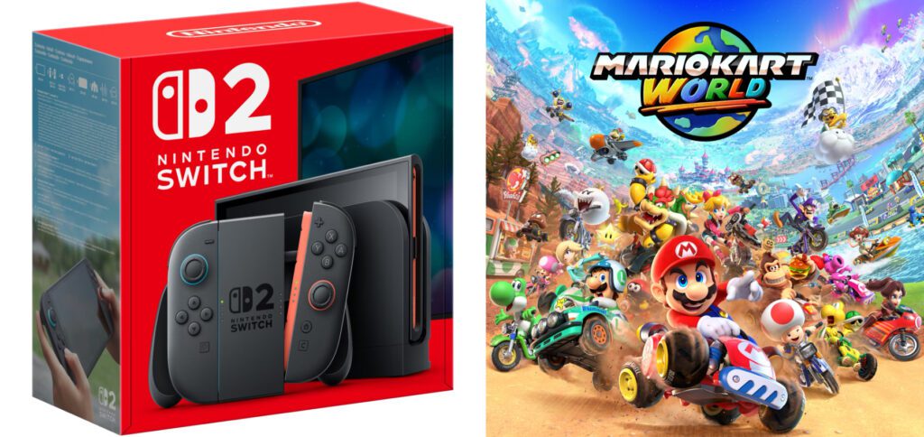 Die neue Nintendo Switch 2 Konsole, das Spiel Mario Kart World sowie weitere Angebote sind bei Amazon auf Lager. Die Vorbestellung eines Sets mit allem Drum und Dran ist gerade möglich. Bilderquelle: Nintendo.de