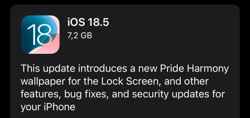 Funktionen für Eltern, für den Medien-Kauf an Drittanbieter-Geräten, für Satelliten-Mobilfunk am iPhone 13 und mehr werden mit iOS 18.5 geliefert. Das Update wird bald für kompatible iPhones bereitstehen.