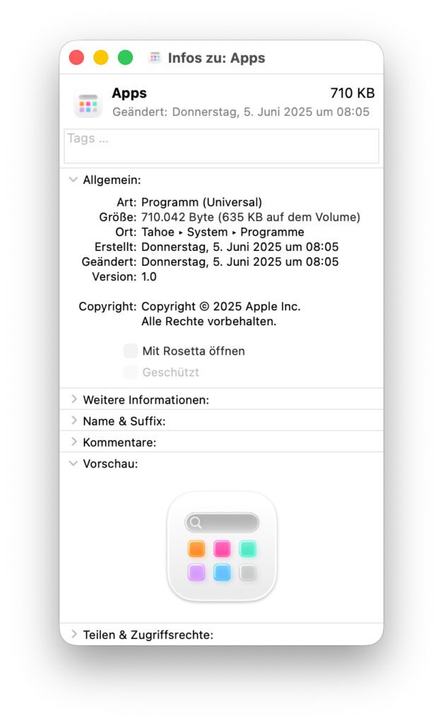 Details zum neuen "Programm".