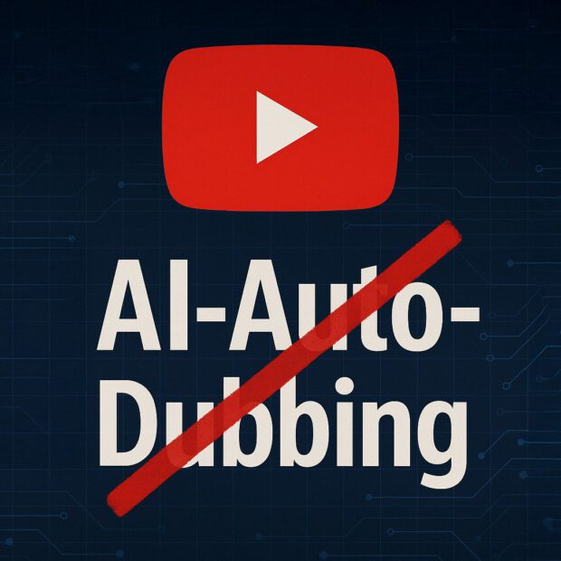 YouTube AI-Auto-Dubbing deaktivieren