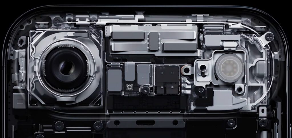 Die Technik im iPhone Air Kamerabuckel.