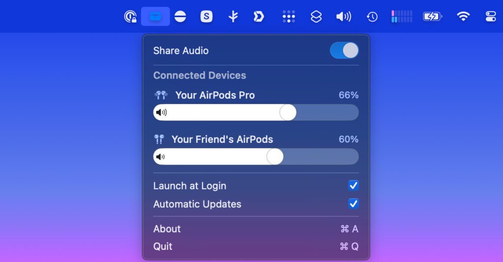 Die kostenlose, quelloffene Software PairPods macht es unter macOS möglich, zwei BT Headphones parallel zu verwenden – ohne extra Zubehör.