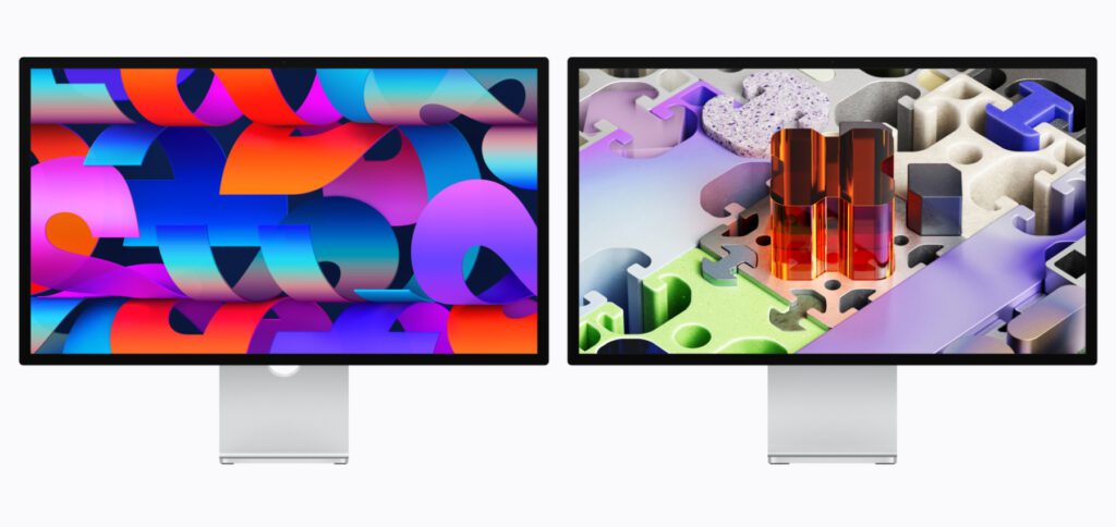 Das Apple Studio Display wurde im Hinblick auf Kamera, Audio und Thunderbolt-Anschlüsse verbessert. Das neue Apple Studio Display XDR bietet zudem einen besser für die HDR-Videoproduktion und für 3D-Renderings geeigneten Bildschirm.