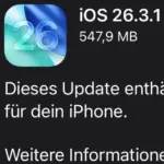 Nicht nur Geräte: Apple veröffentlicht macOS, iOS und iPadOS 26.3.1