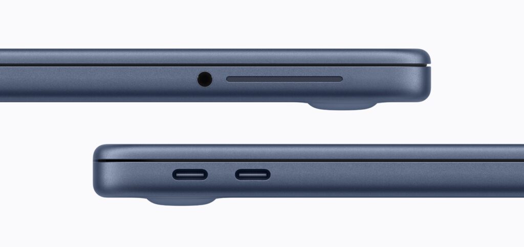 Apple hat aus dem Fehler des letzten MacBooks gelernt: Das MacBook Neo hat jetzt zwei statt nur einen USB-C-Anschluss. Aufladen und externe Geräte gleichzeitig nutzen ist also möglich.