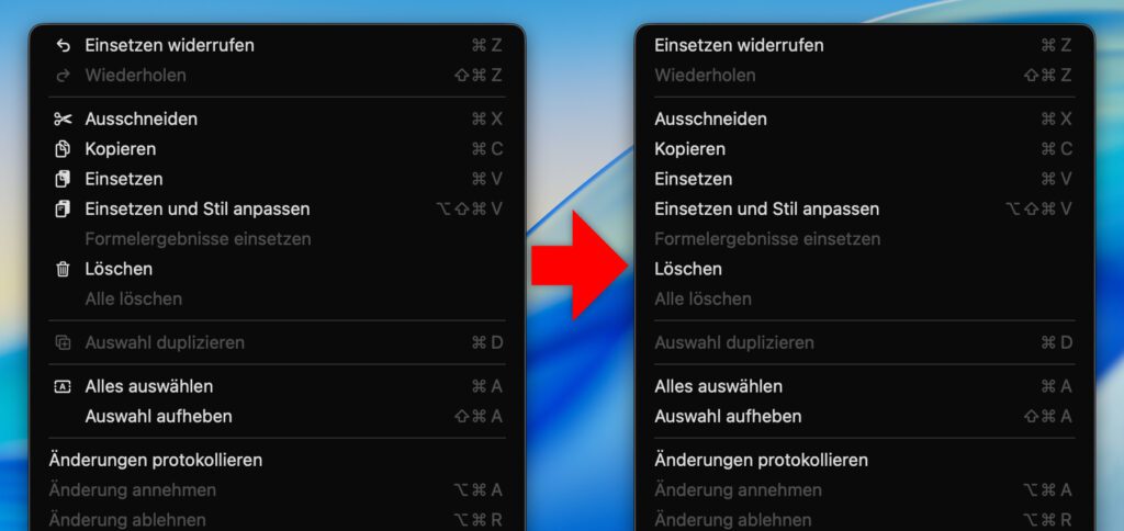 Am Apple Mac unter macOS 26 Tahoe die Symbole aus Menüs entfernen. Mit einem Terminal-Befehl lassen sich die Menüsymbole deaktivieren.