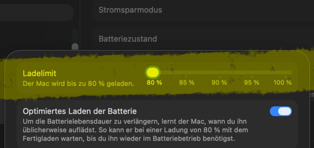MacBook-Anleitung: Ab macOS 26.4 ein Ladelimit festlegen, um den Akku zu schonen. Hier gibt's alle Infos und Screenshots zum neuen Feature.