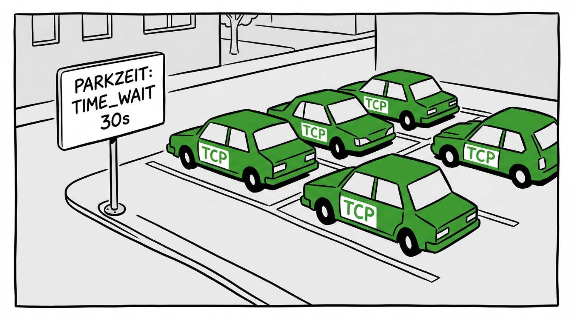 Comic, der Time_WAIT erklärt